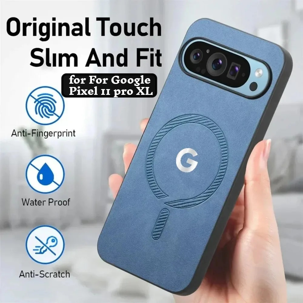 Google Pixel 9 - プレミアムスエード肌に優しい磁気電話ケース Google Pixel 11 10 9