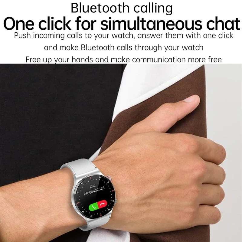 スマートウォッチ（男性用）、Bluetooth通話機能付き、 - Smartwatch Custom のレビューと価格