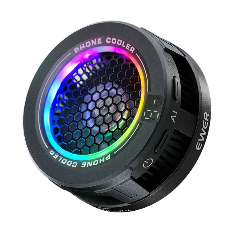 磁気電話クーラー 低ノイズ USB 冷却ファン RGB ライ - Smart Accessories のレビューと価格