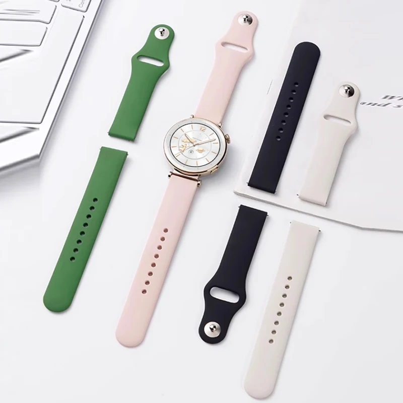 18 ミリメートルシリコン時計ストラップ Huawei 社時 - Fossil Smartwatch Accessories のレビューと価格