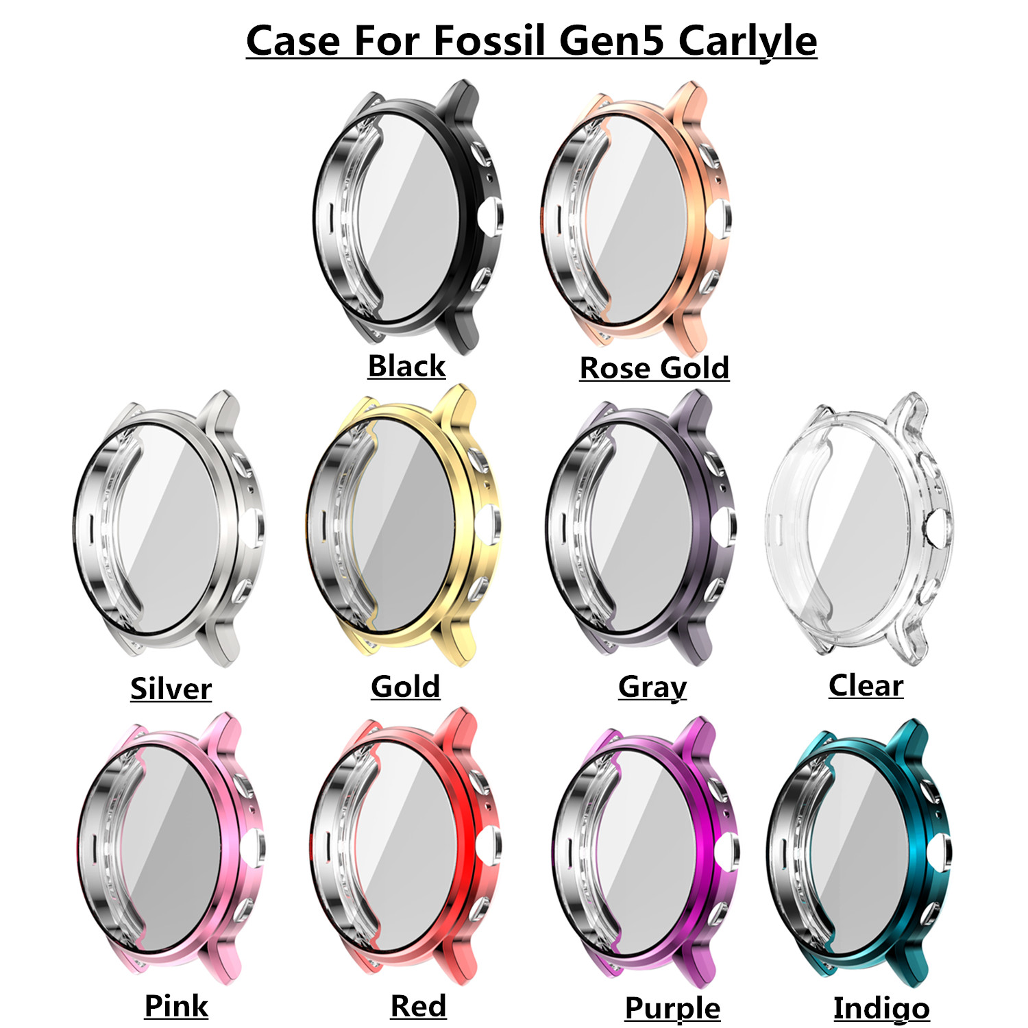 TPU 保護カバーケース化石世代 5 カーライルスマートウォ - Fossil Smartwatch Accessories のレビューと価格