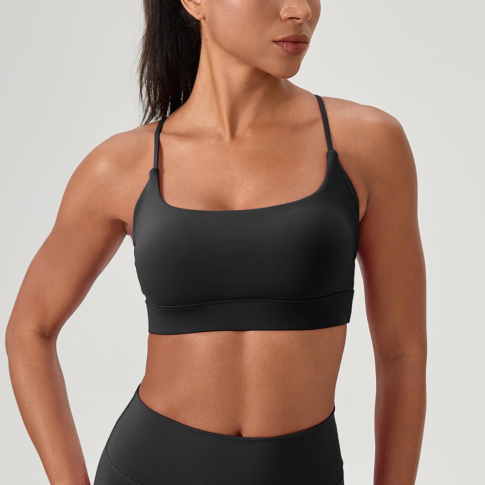 女性のセクシーなヨガブラクロスストラップ通気性フィットネスス - Rugged Sport Strap のレビューと価格
