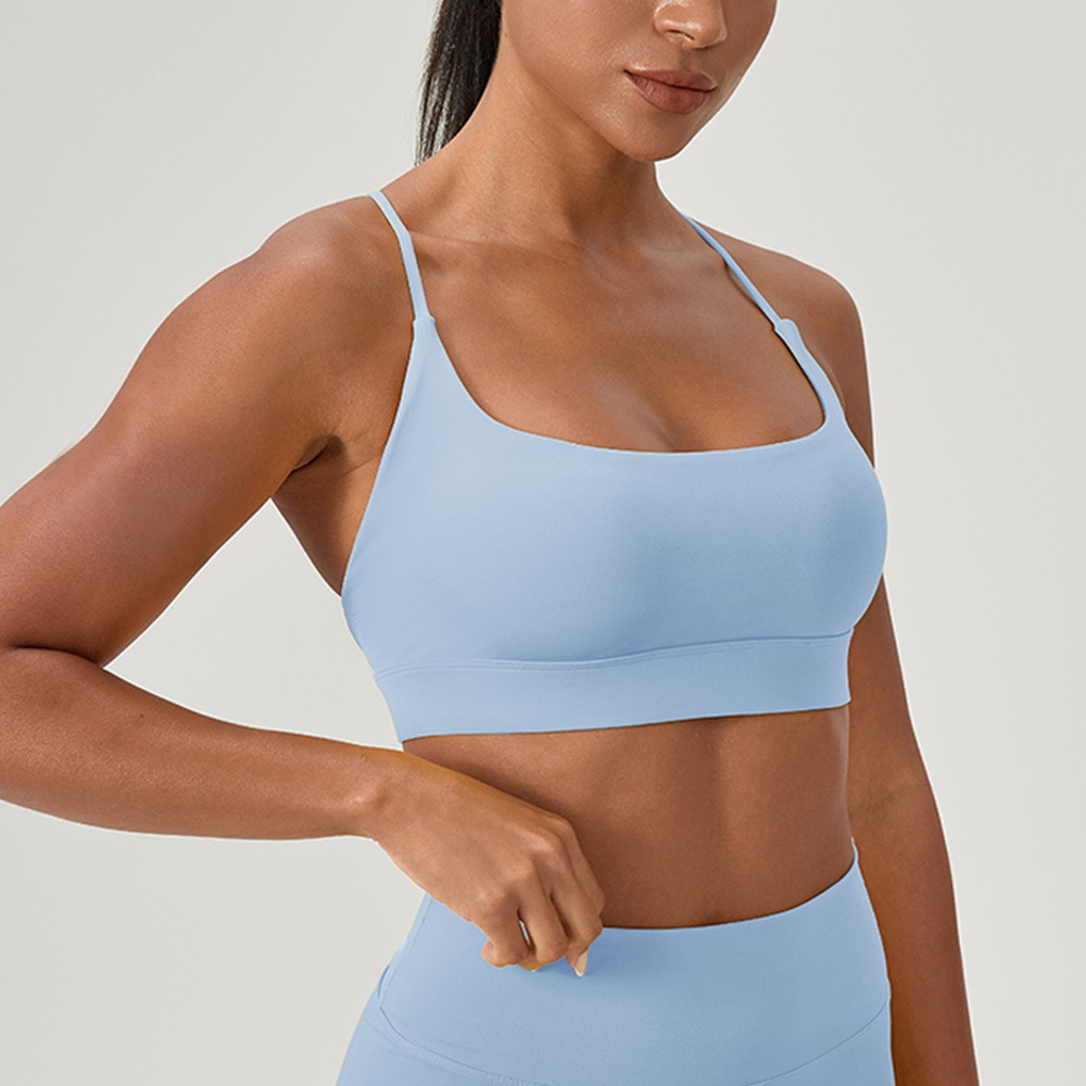 女性のセクシーなヨガブラクロスストラップ通気性フィットネスス - Rugged Sport Strap のレビューと価格